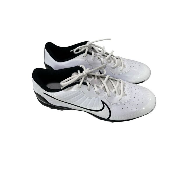 Nike Men\'s 11 Alpha Huarache Keystone 4 RM Baseball Cleats Black/White Sports